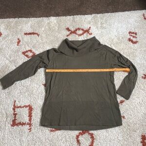 Cyrus- Waffle Knit Cowl Neck Sweater- Sz 2X- Dark Army Green- EUC